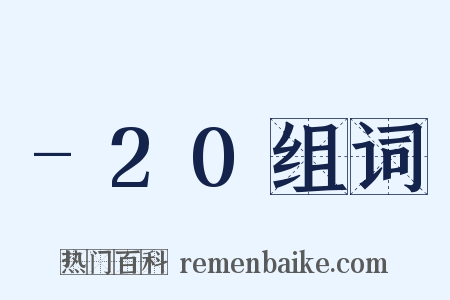 -20组词是什么意思的图片
